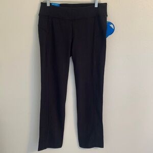 Black Columbia Straight Regular Active Body Slimming Fit Pants Size Large